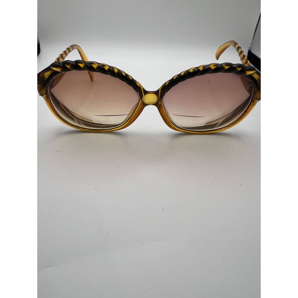 Vintage Christian Dior 2063 20 Sunglasses Oversized Amber Optyl Germany Bifocal